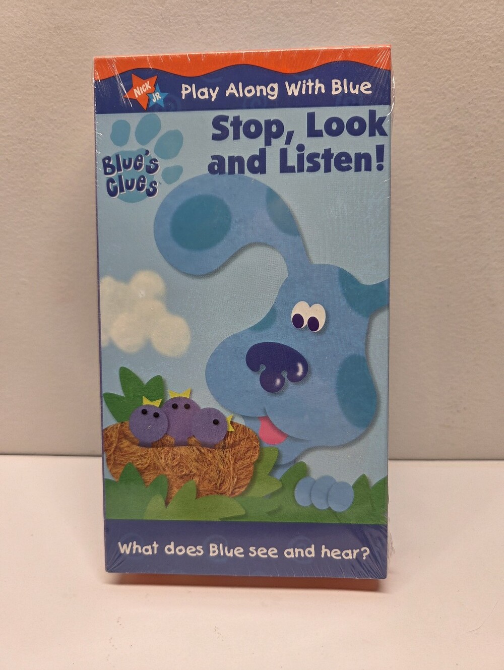 NIP Blue's Clues VHS - Stop, Look And Listen (2000) - Sealed Y2K Nick Jr